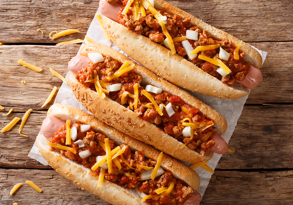 Vandaag op het menu: Texan Chili Hotdog!